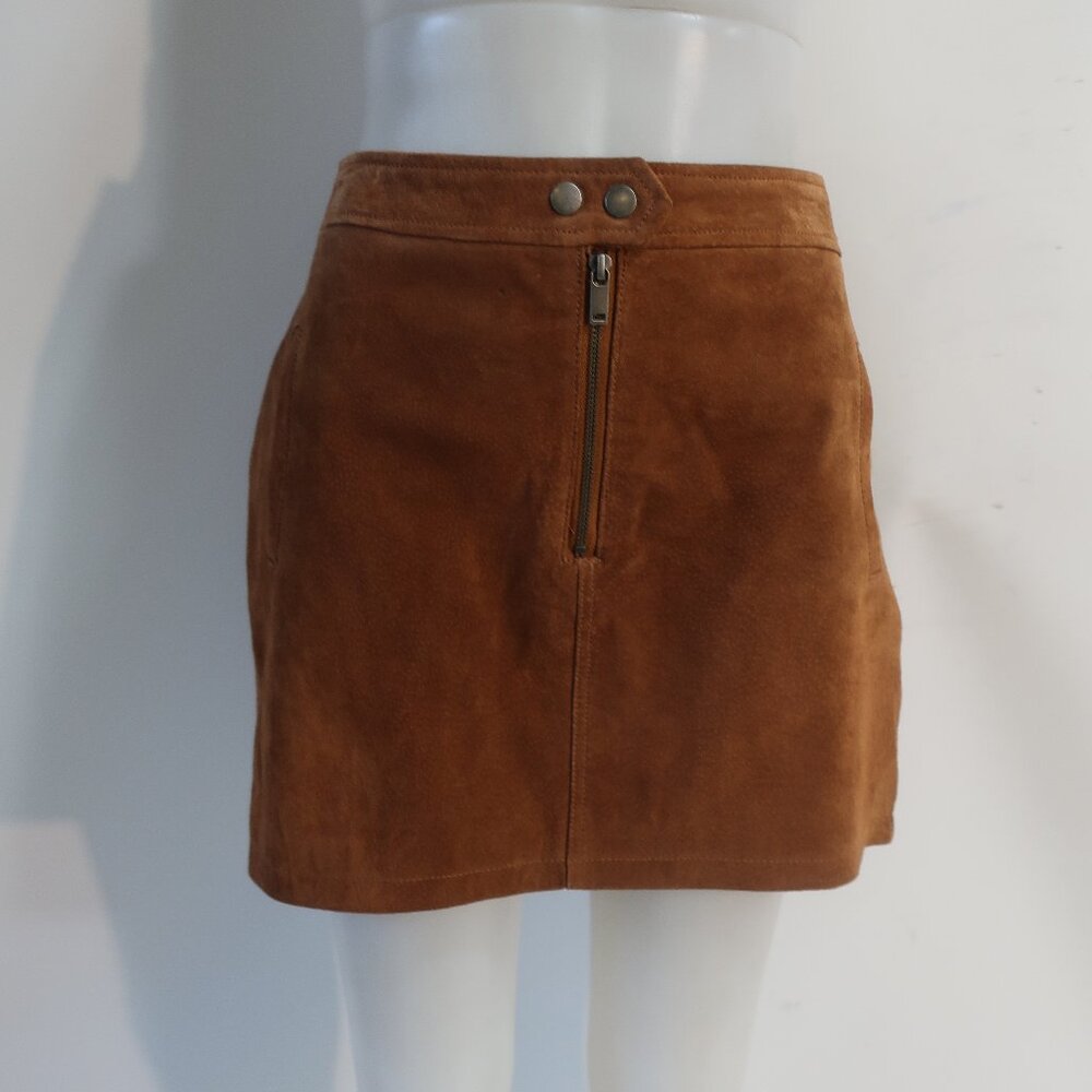 Womens BlankNYC Brown (Item- 61) Suede Mini Skirt 30 - Picture 3 of 9